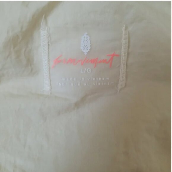 Free People NWT Movement Scout It Out Fleece Vest Oversized Ivory size L - Picture 4 of 5